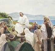 Jesus teaches the people 