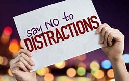 say no to distractions