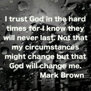 trusting God 